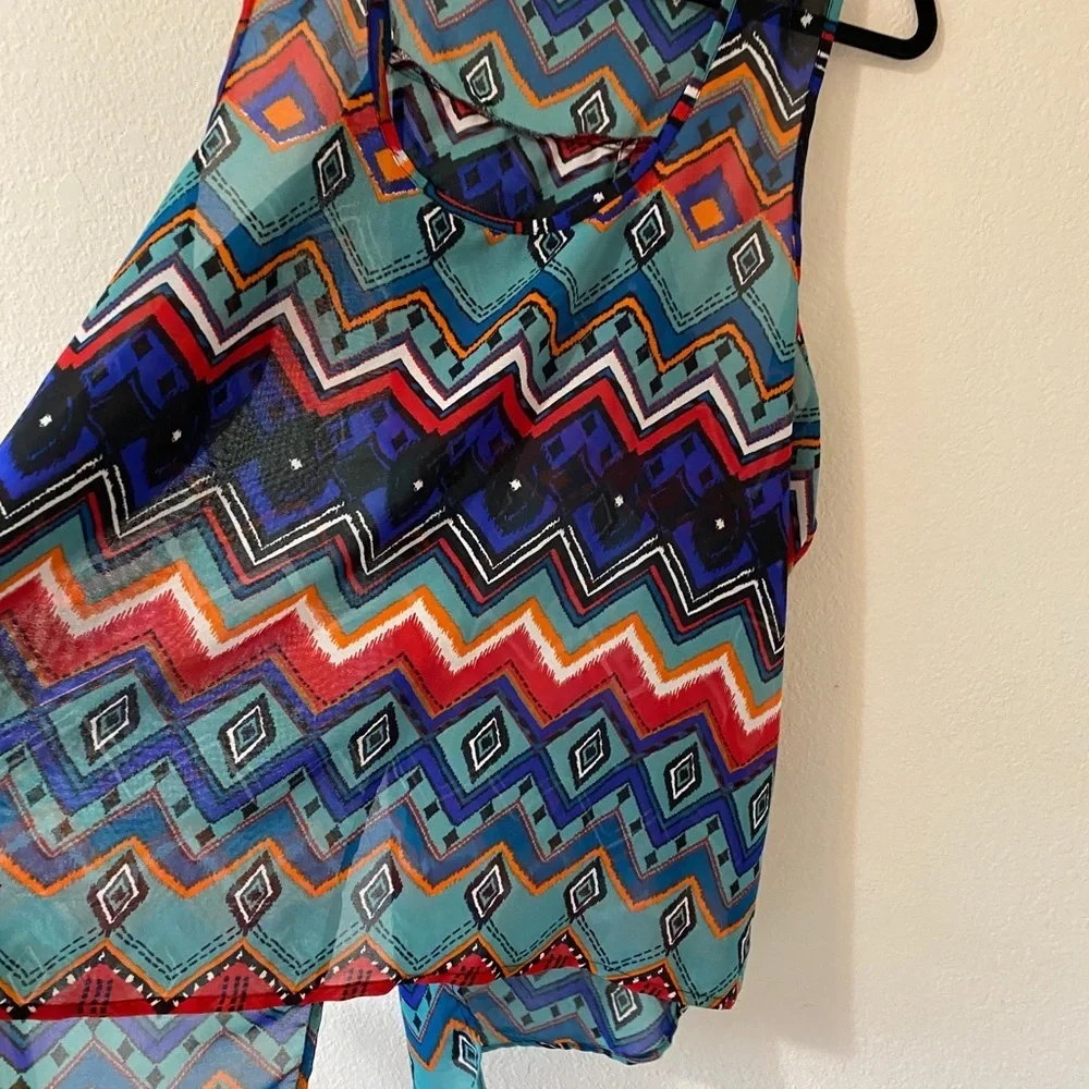 Western Print Racerback Tank - Picture 3 of 10